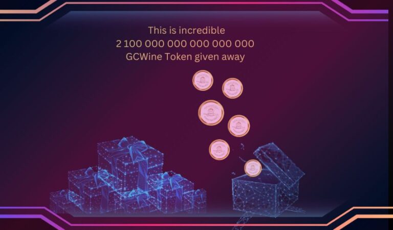 This is incredible 2 100 000 000 000 000 000 GCWine Token given away