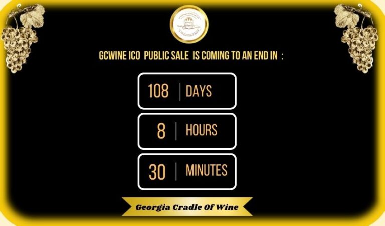 GCWine ICO Public sale: Ending November 30, 2023 – 108 days 8 hours and 30 minutes!