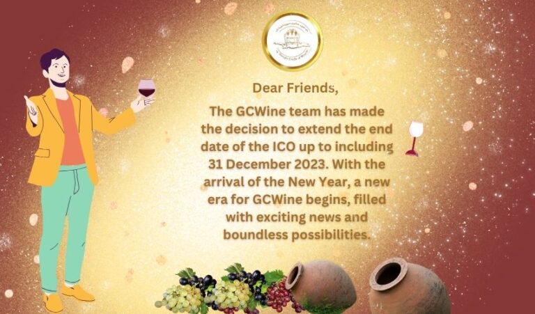 GCWine ICO Extends to 31 December 2023! #GCWine #ICO #blockchain #winemaker #GeorgianICO